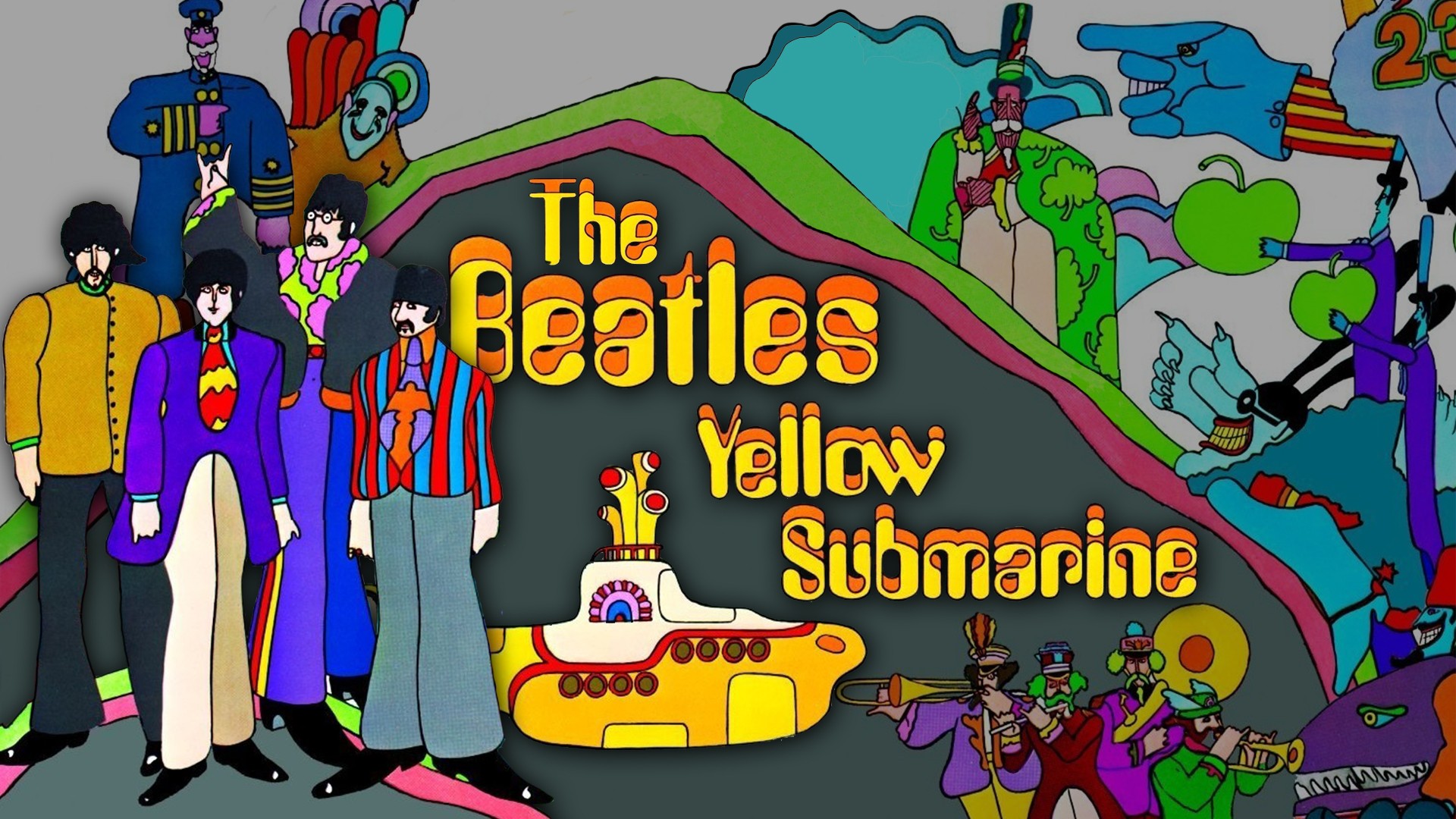 The-Beatles-Yellow-Submarine-Wallpaper - DAYBREAKER